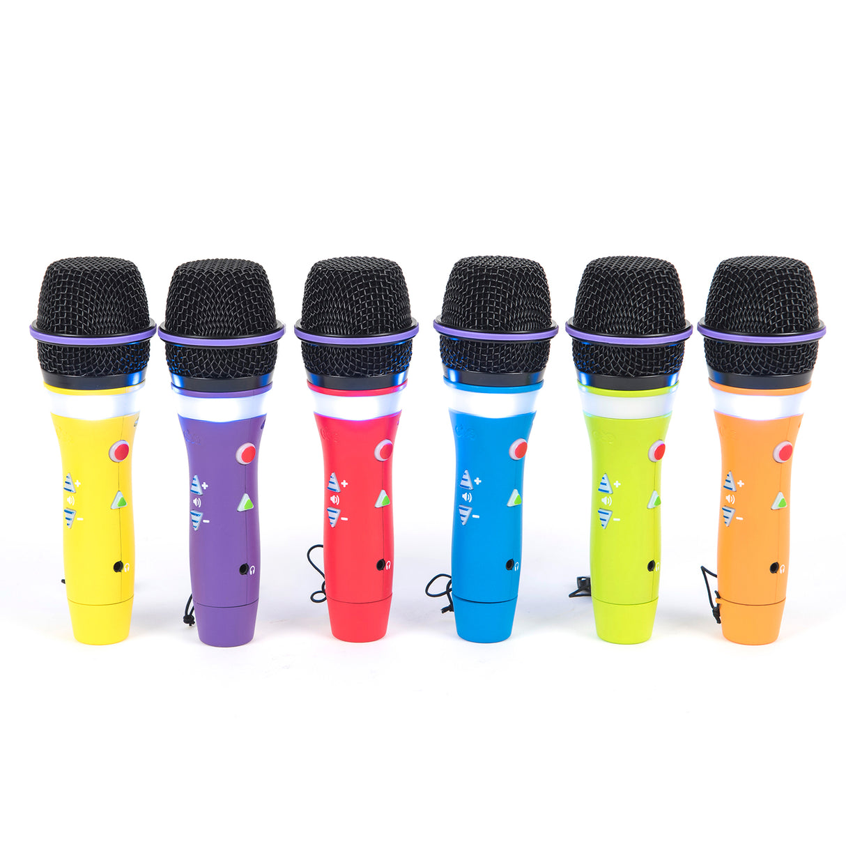 TTS Easi-Speak Recordable Bluetooth Rainbow Microphones 6pk IT10093B
