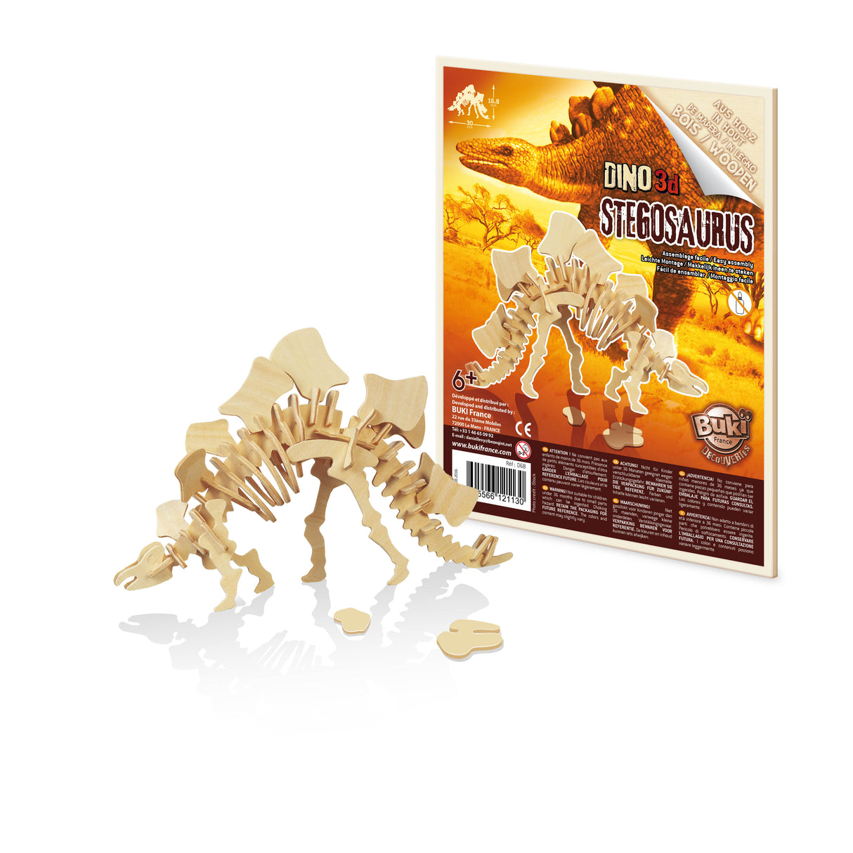 Buki 3D Wooden Dinos D6BI