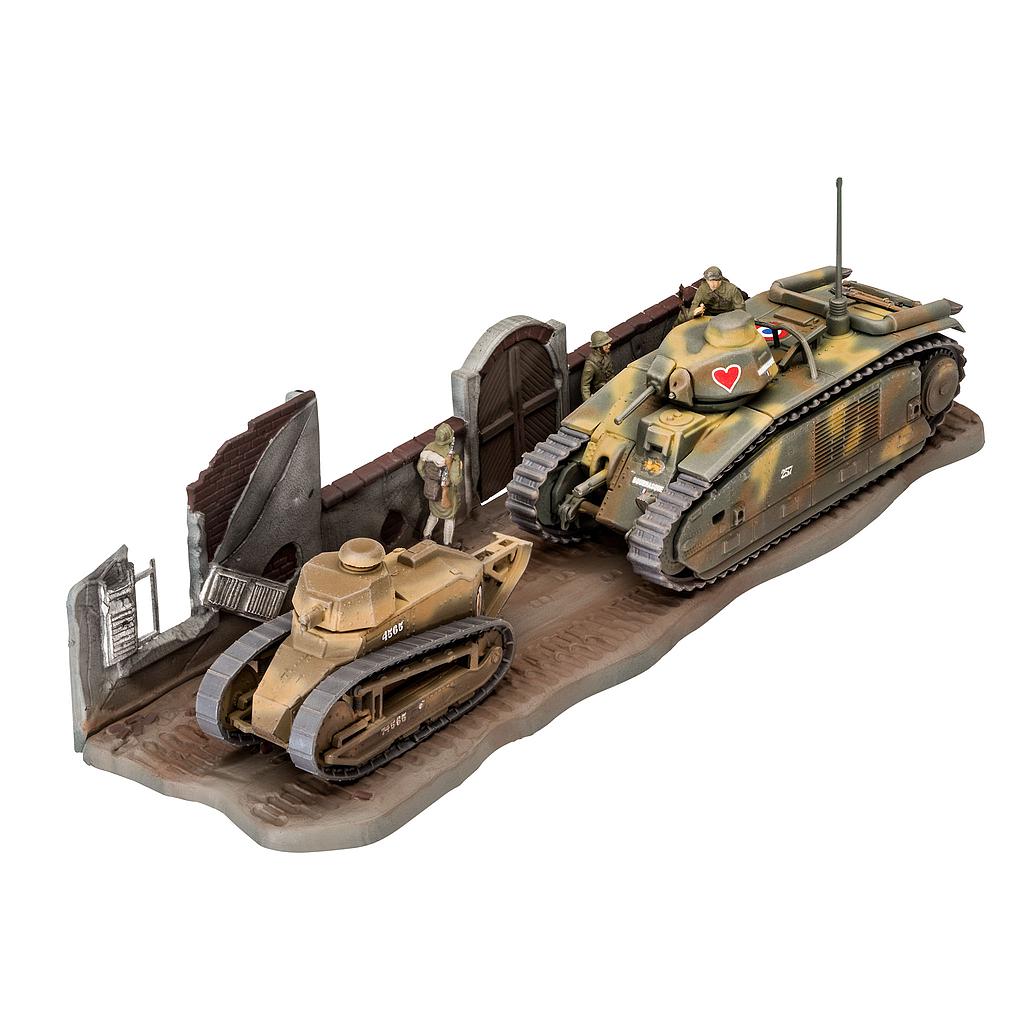 Revell Plastic Model Char. B.1 bis & Renault FT.17 1:76 03278R