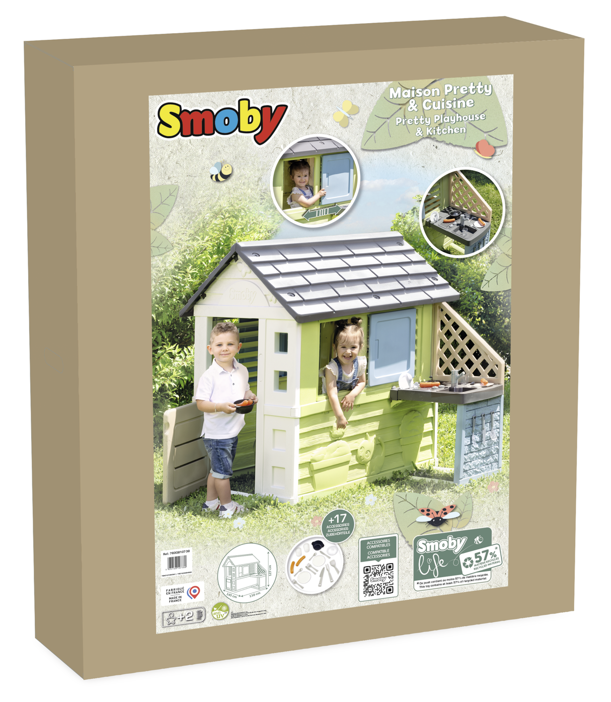 Smoby Playhouse + Kitchen 810738S
