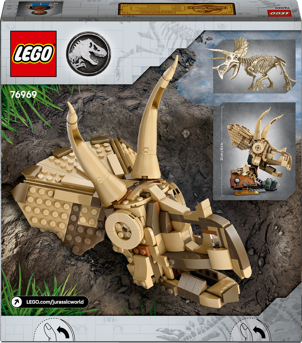 LEGO Jurassic World Dinosaur Fossils: Triceratops Skull 76969L
