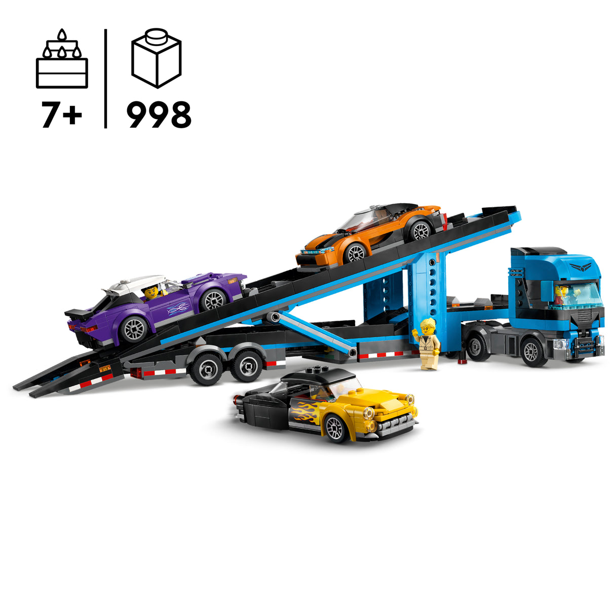 LEGO City Car Transporter Truck with Sports Cars 60408L