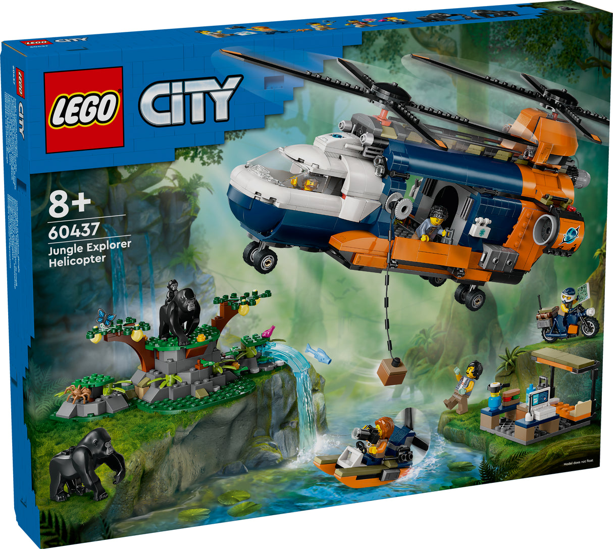 LEGO City Jungle Explorer Helicopter at Base Camp 60437L