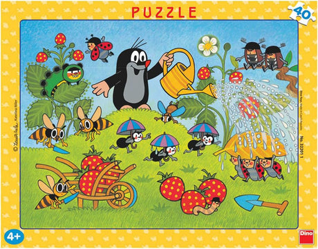Dino Frame Puzzle 40 pc, The Little Mole 32201D