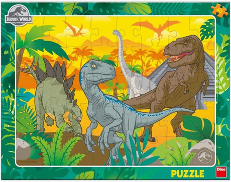 Dino Frame Puzzle 40 pc, The world of dinosaurs 32230D