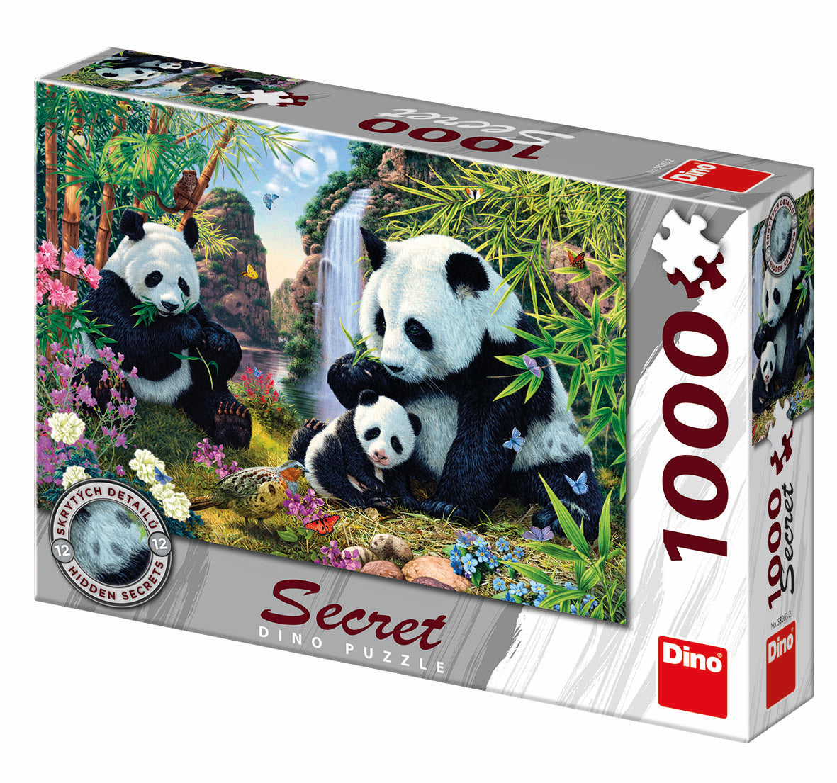 Dino Secret Puzzle 1000 pc Pandas 53263D