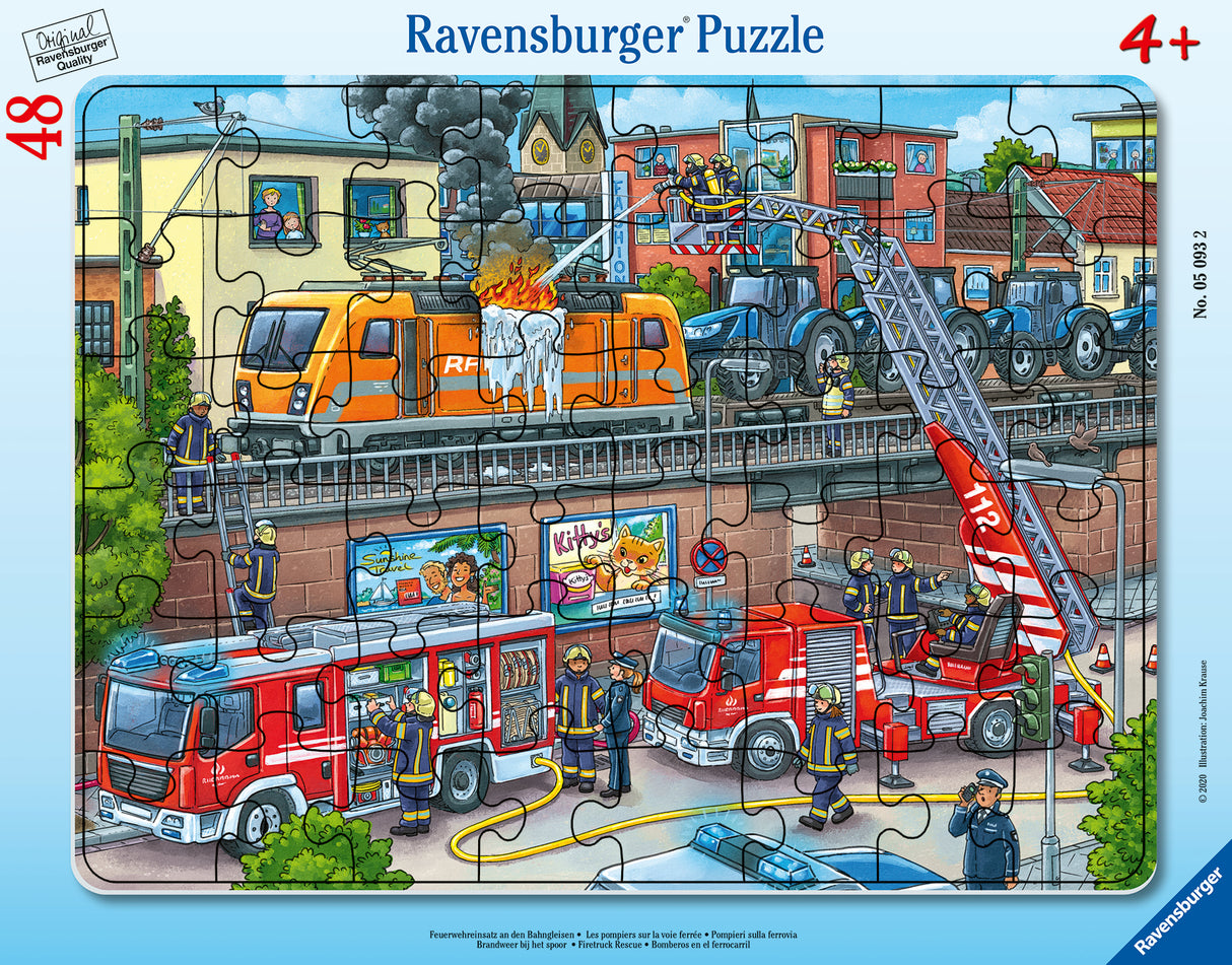 Ravensburger Frame Puzzle 48 pc Firefighting 050932V