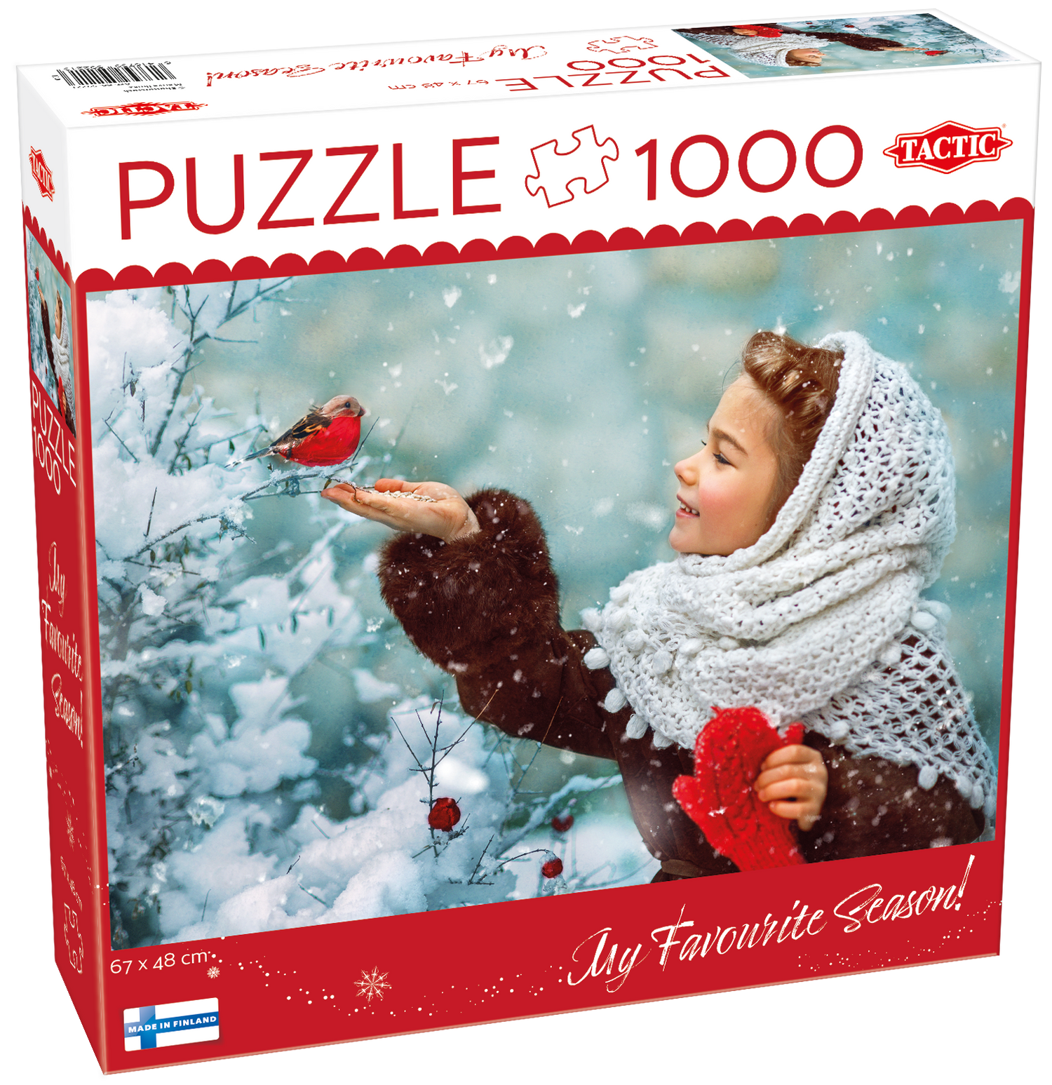 Tactic puzzle 1000 pc Girl with Red Paws 59221T