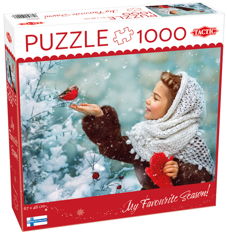 Tactic puzzle 1000 pc Girl with Red Paws 59221T