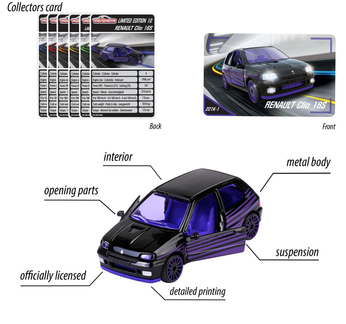 Majorette Model Cars From - 6 different 212054034B