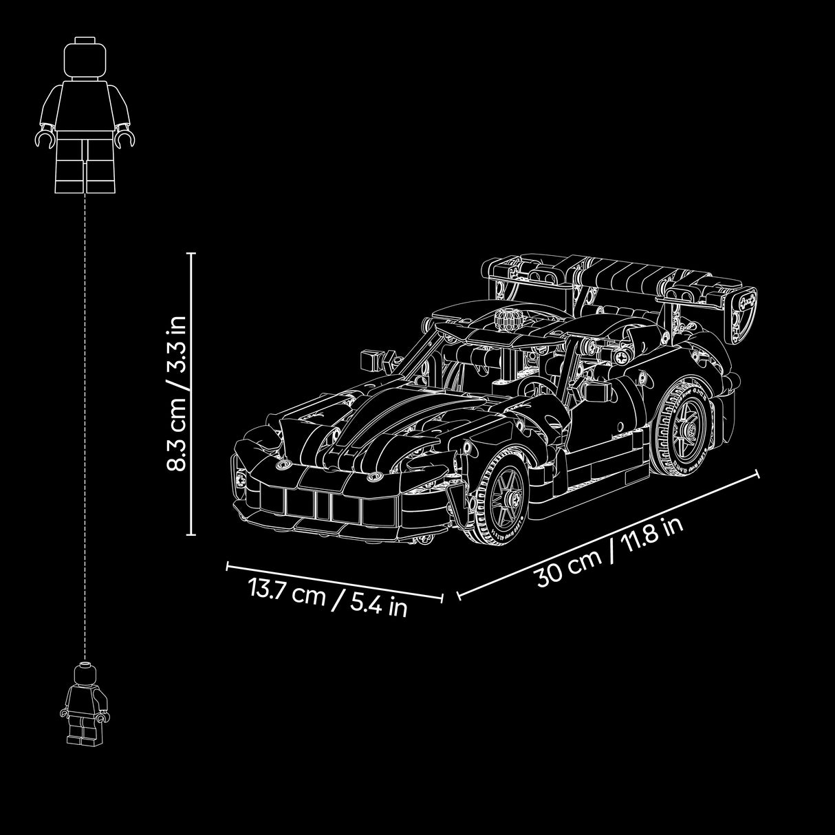 LEGO Technic Dodge Viper GTS-R Sports Car 42234L