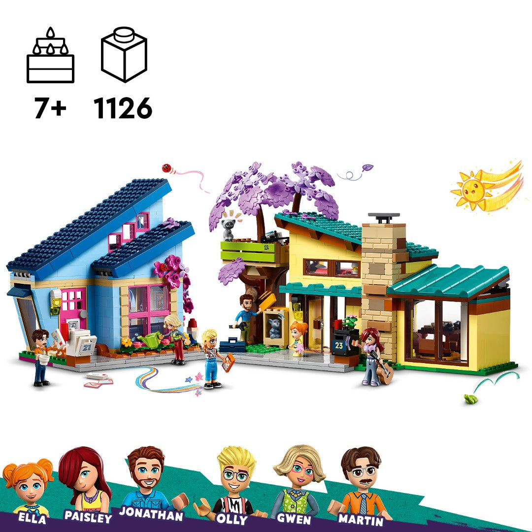 LEGO Friends Olly and Paisley's Family Houses 42620L