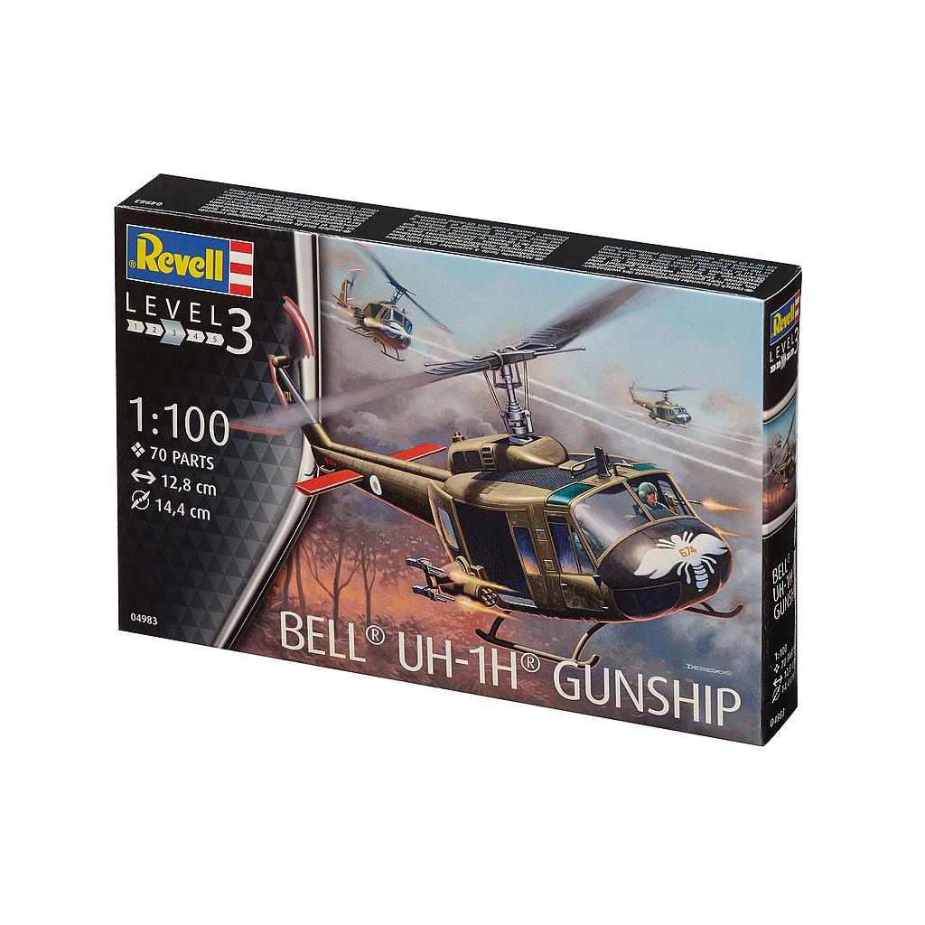 Revell Plastic Model  Bell UH-1H Gunship 1:100 04983R
