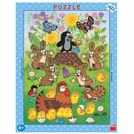 Dino Frame Puzzle 40 pc, Little Mole 32202D