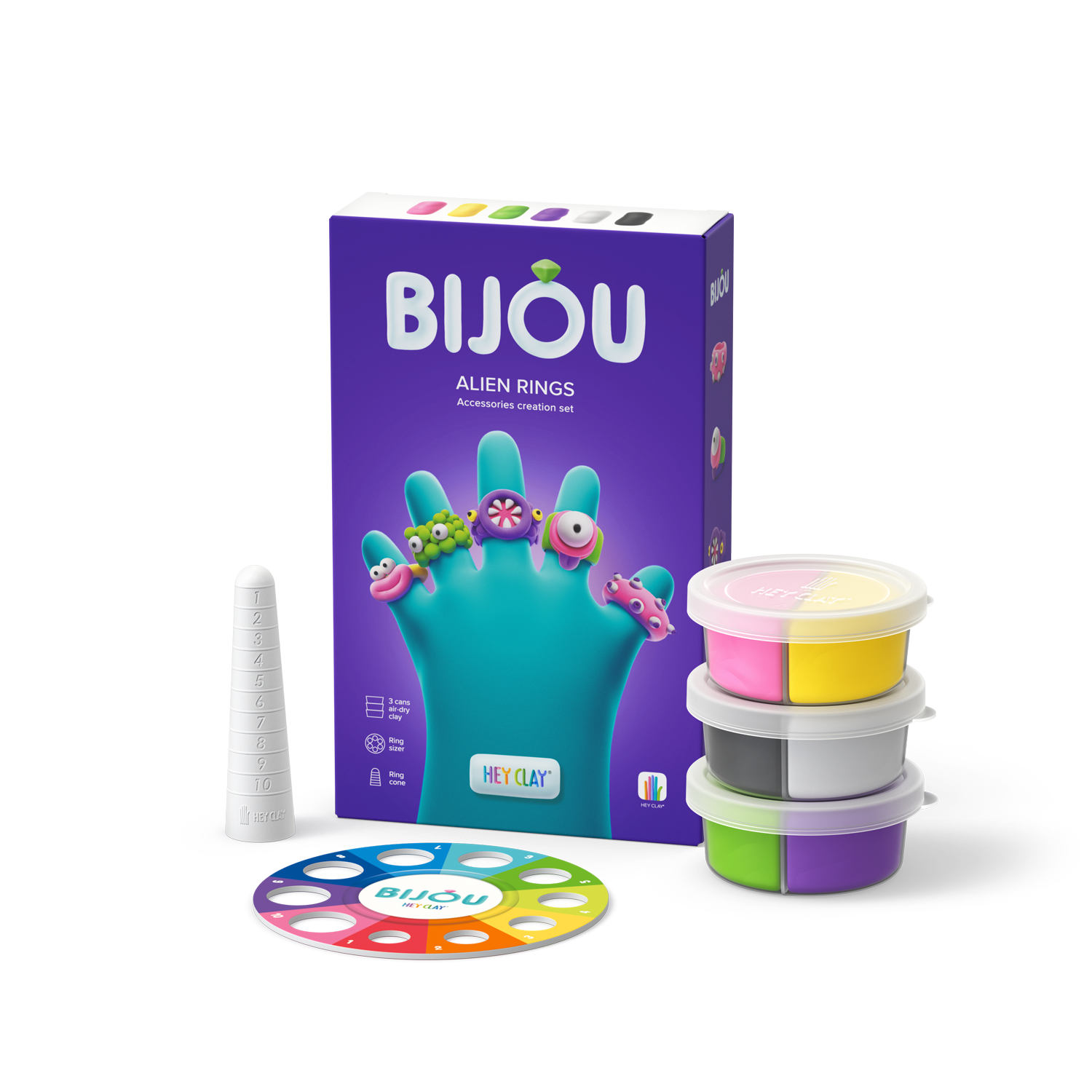HEY CLAY Modeling Clay Rings Aliens 31003E