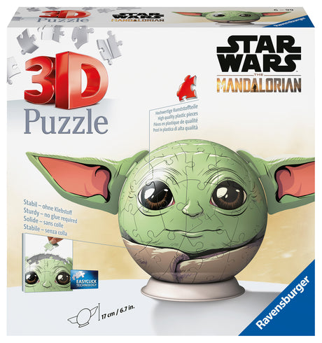 Ravensburger 3D Puzzle Ball 72 pc Star Wars Mandalorian Grogu 115563V