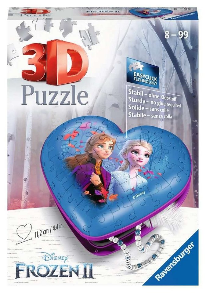 Ravensburger 3D Puzzle Heart Box Frozen 2 112364V