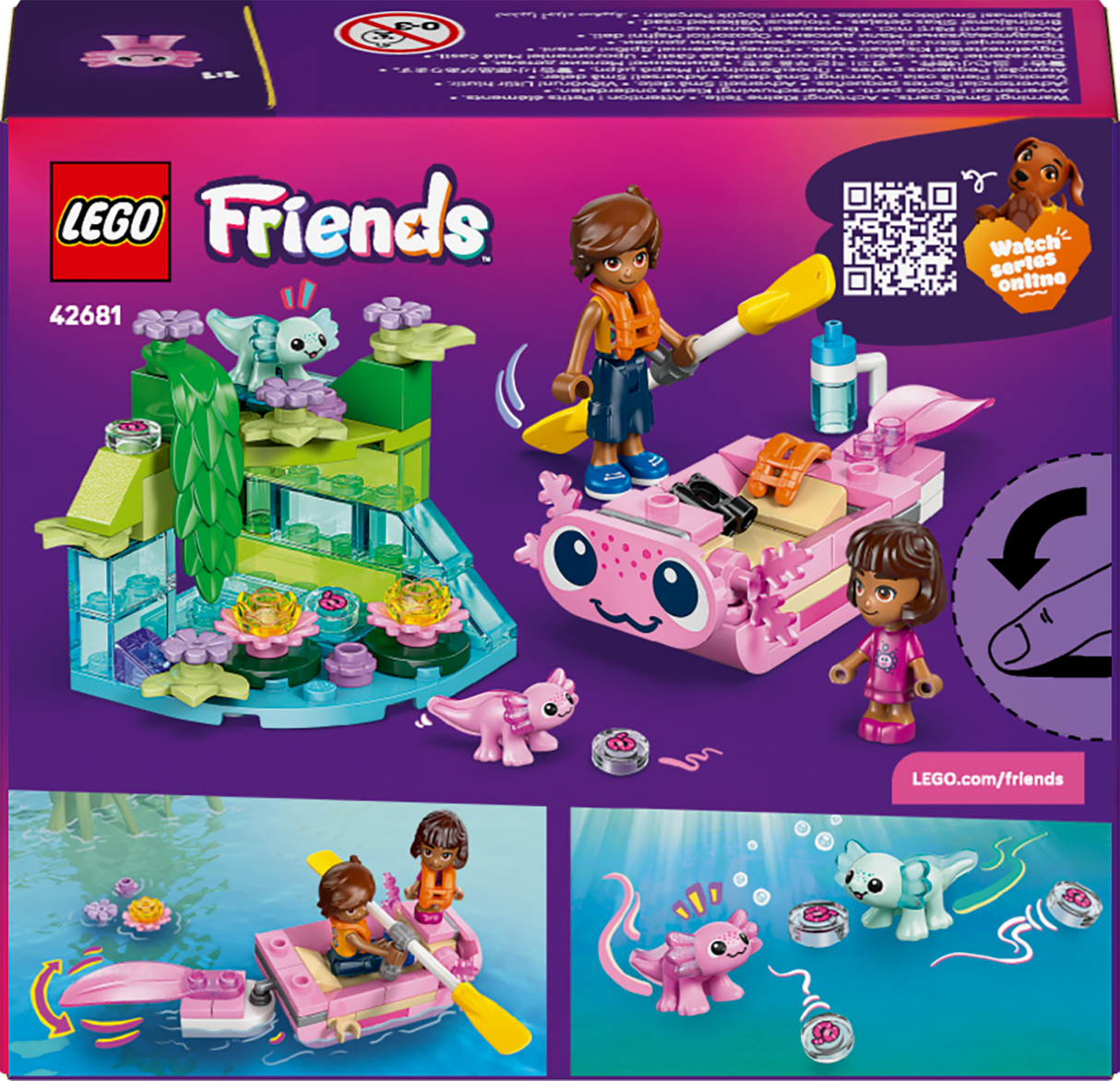 LEGO Friends Axolotl Adventure Boat 42681L