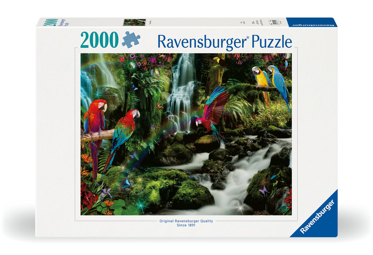 Ravensburger Puzzle 2000 Pieces: Colourful Parrots in The Jungle 171118V