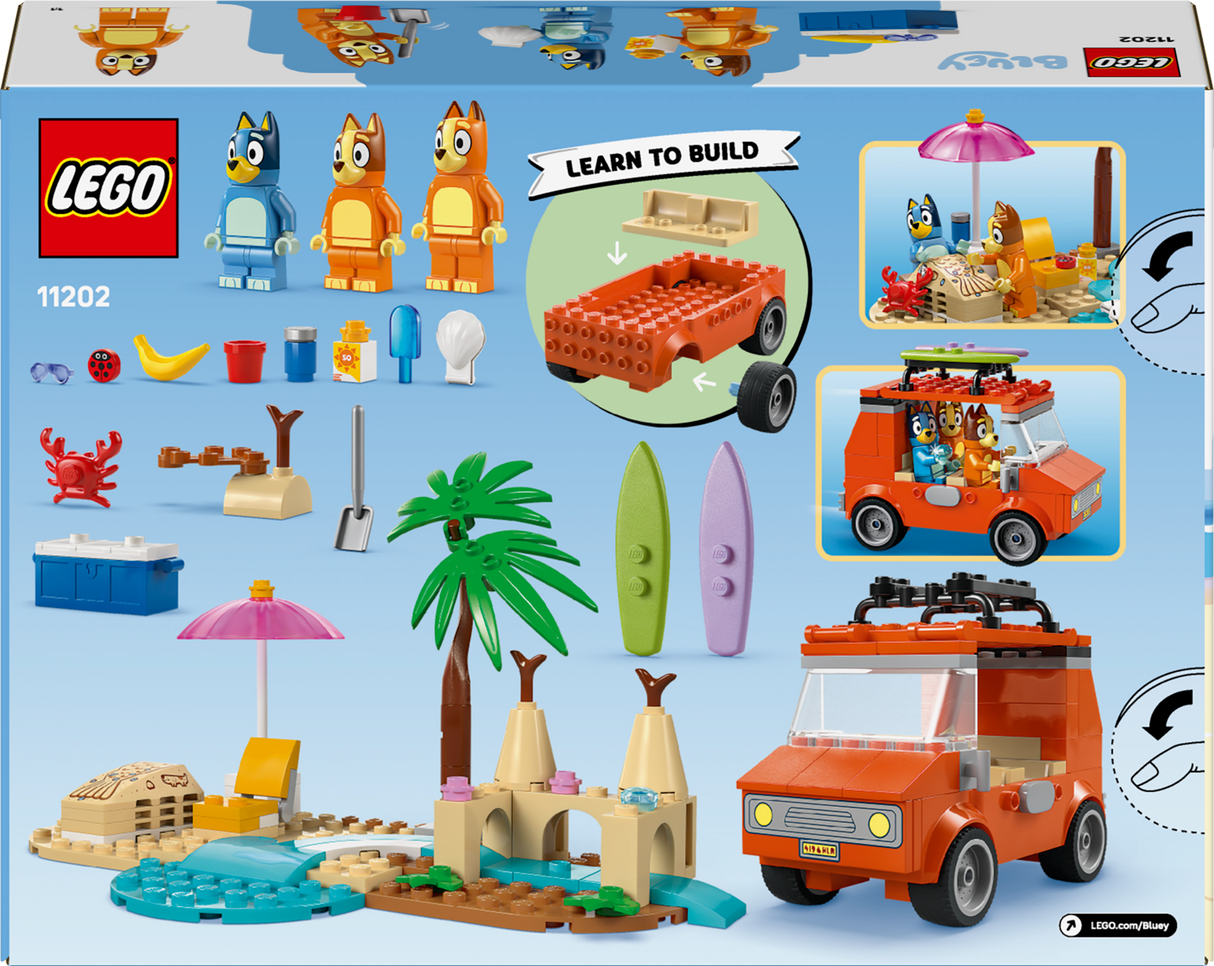 LEGO 4PLUS Bluey's Beach & Family Car Trip 11202L