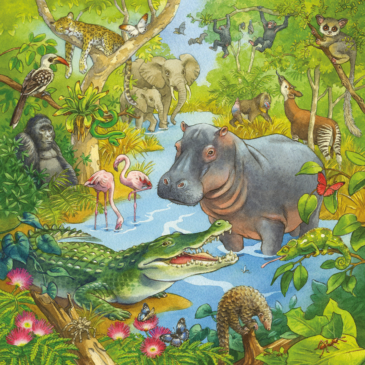Ravensburger Puzzle 3x49 pc Jungle Fun 051809V