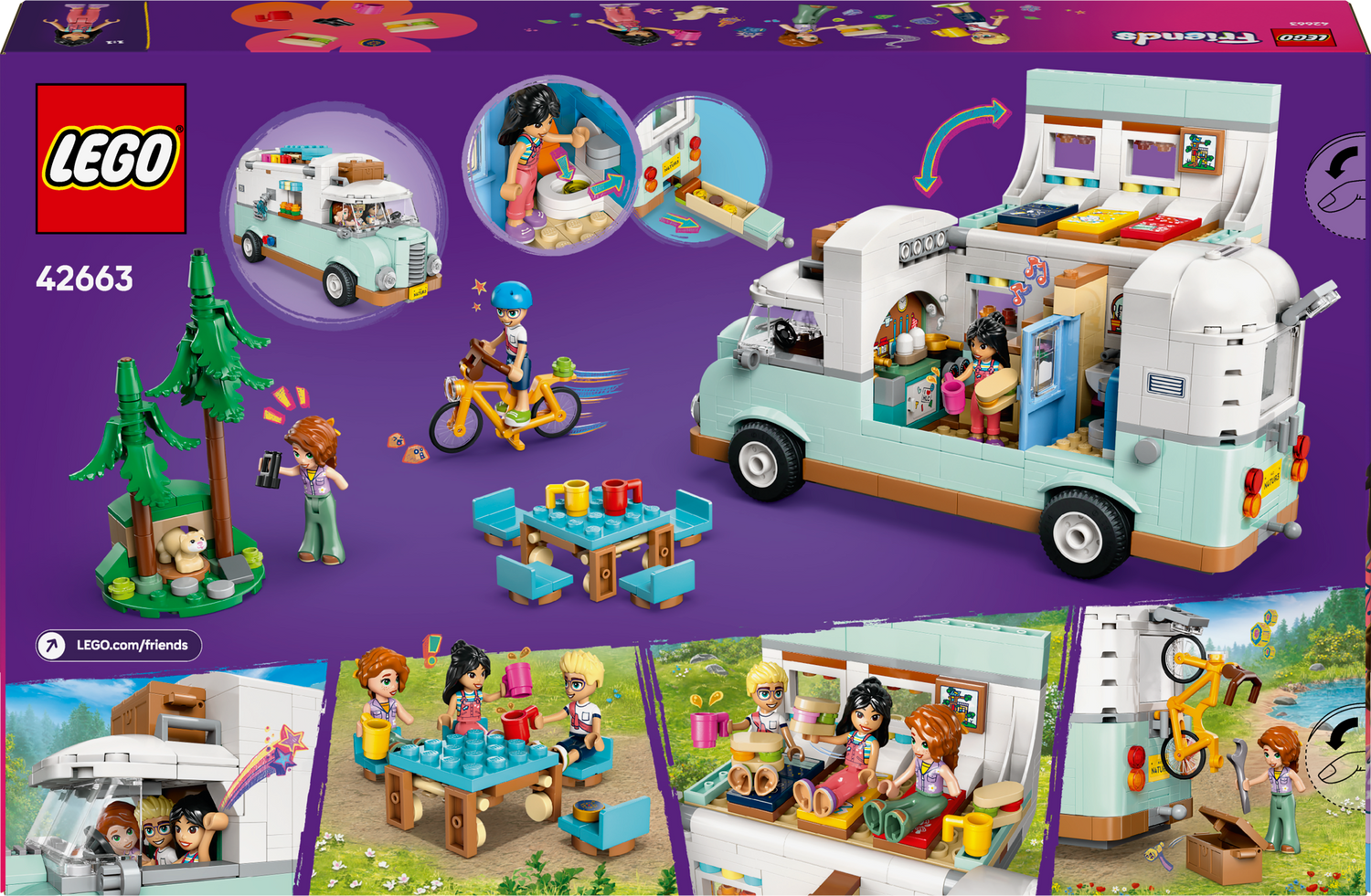 LEGO Friends Friendship Camper Van Adventure 42663L