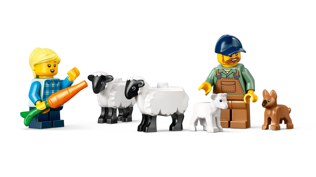 LEGO City Red Farm Tractor with Trailer & Sheep 60461L