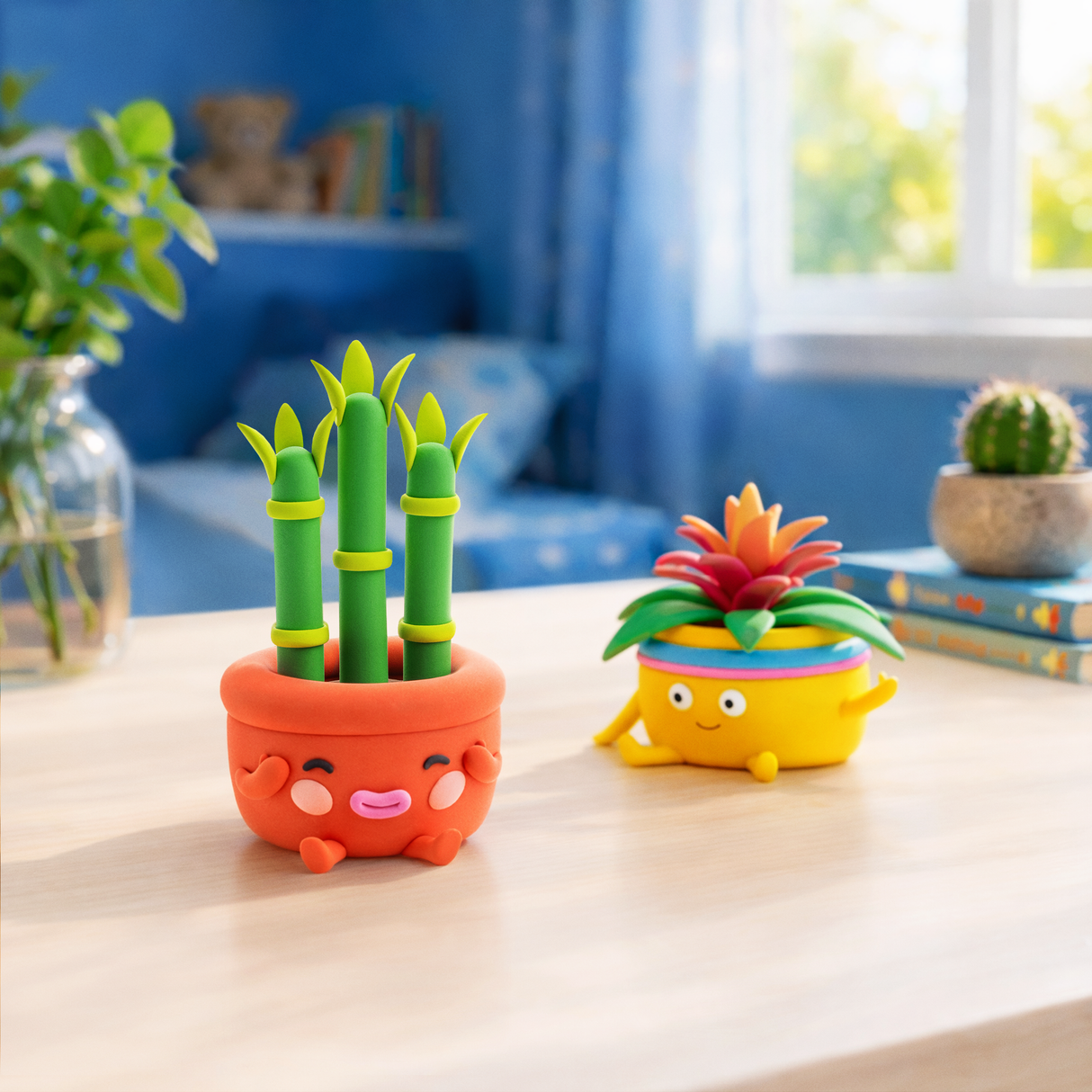 HEY CLAY Modeling Clay 15 Pieces: Plant Friends 15034E
