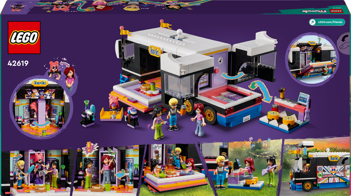 LEGO Friends Pop Star Music Tour Bus 42619L