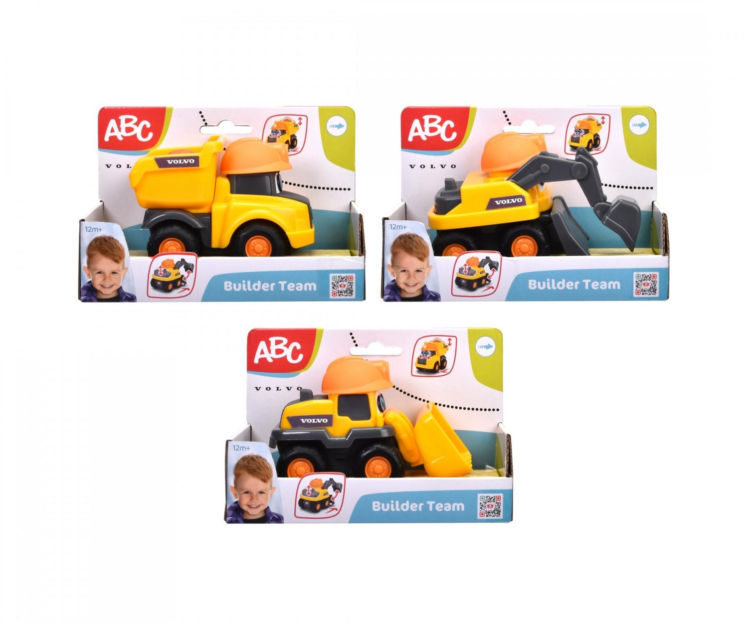 Dickie Toys ABC Construction Vehicle - 3 Different 204112010B