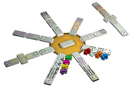 Tactic Board Game  Mexican Train - Tin Box 54005T