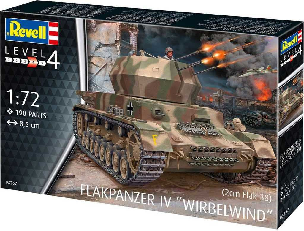 Revell Plastic Model Flakpanzer IV Wirbelwind (2 cm Flak 38) 1:72 03267R