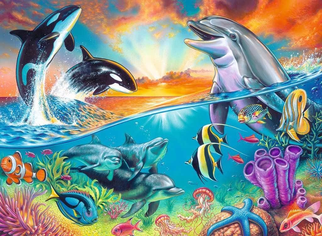 Ravensburger Puzzle 200 pc Life in the Ocean 129003V