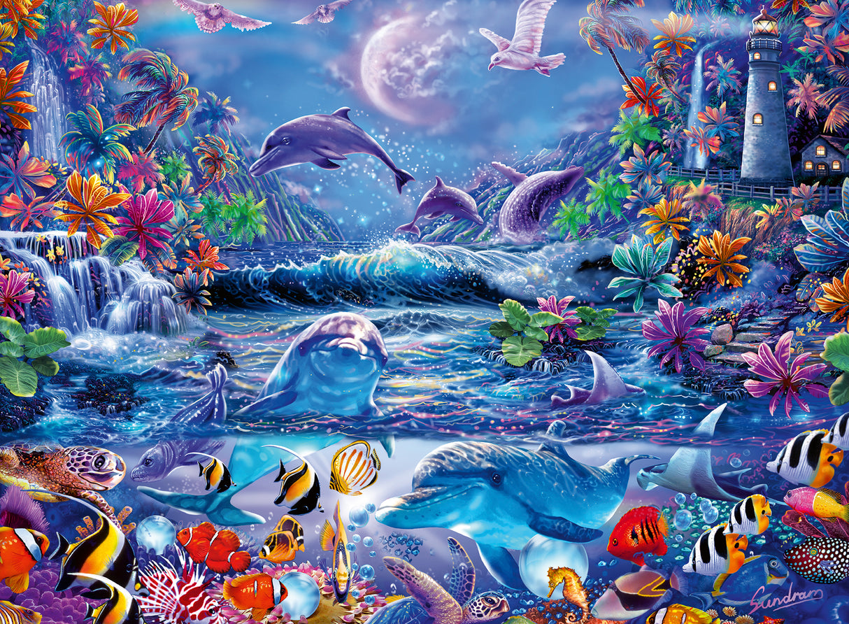 Ravensburger Glow In The Dark Puzzle 500 Pieces: Moonlit Magic 12000478V