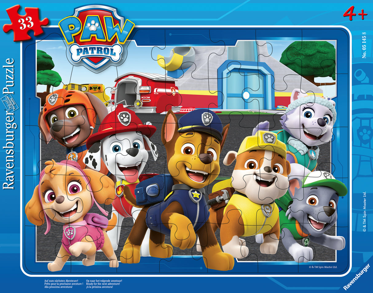 Ravensburger Frame Puzzle 33 pc Paw Patrol 051458V