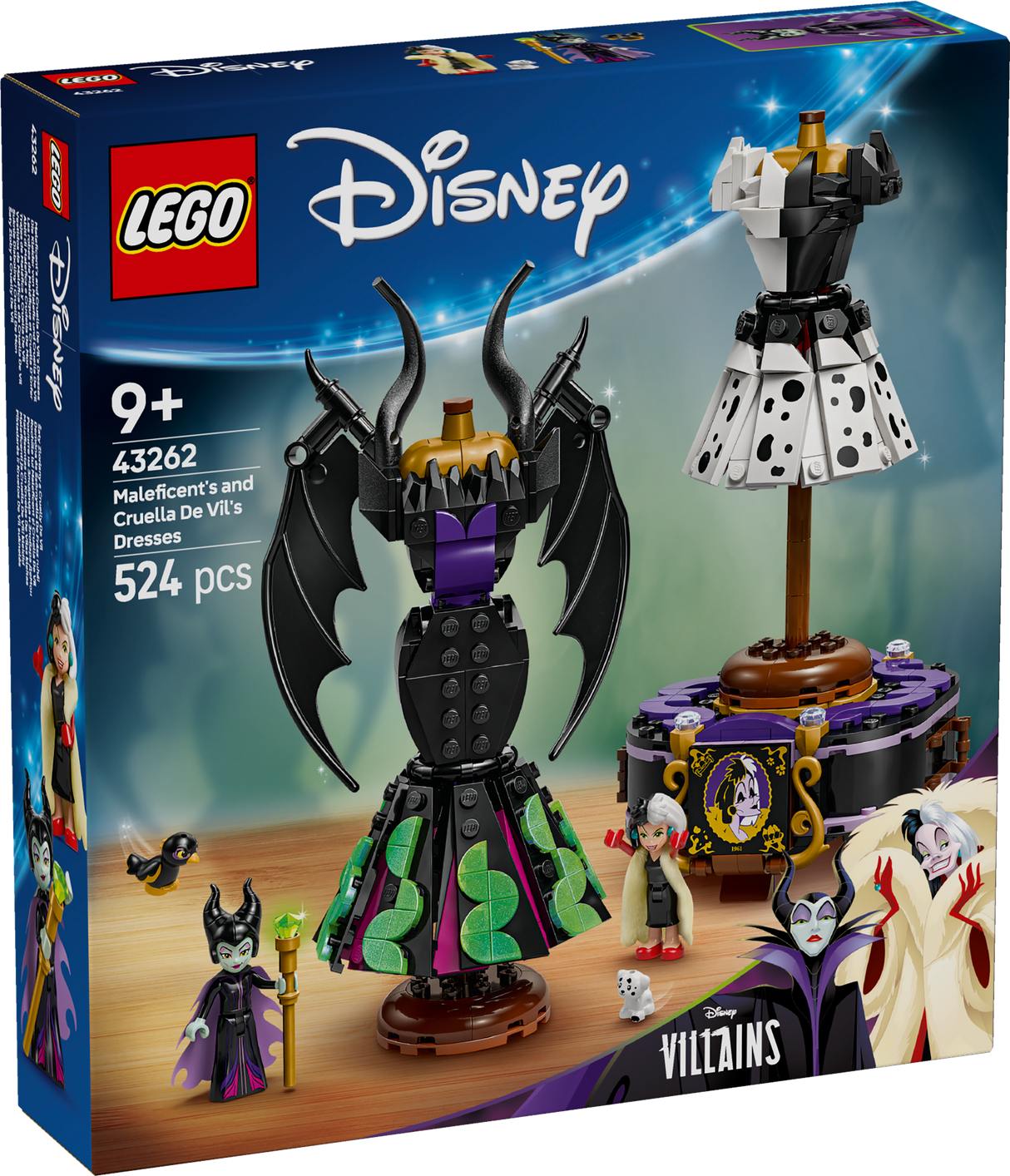 LEGO Disney Maleficent's and Cruella De Vil's Dresses 43262L