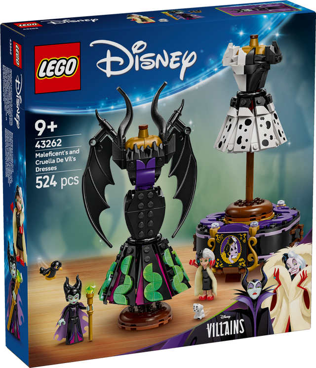 LEGO Disney Maleficent's and Cruella De Vil's Dresses 43262L
