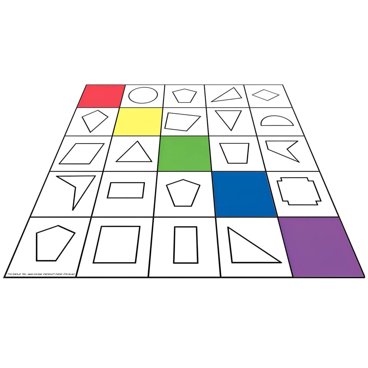 Universal Shapes Coding Mat for Robotics and Mathematics ITS1SHAPB