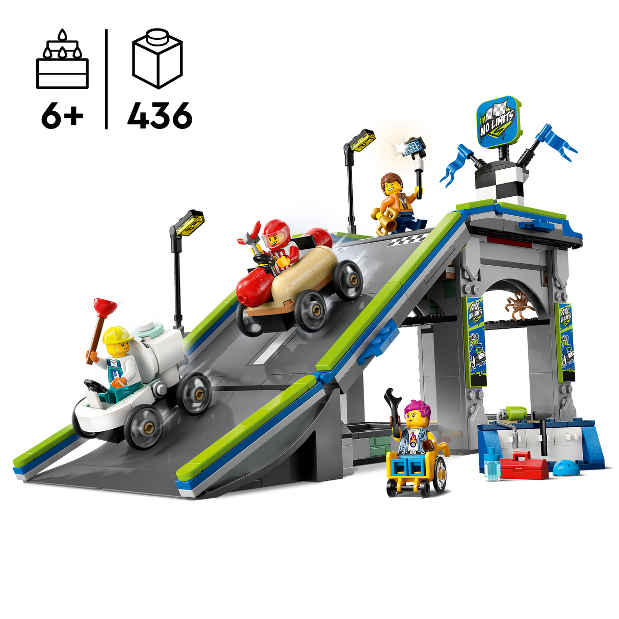 LEGO City No Limits: Race Car Ramp Track 60460L