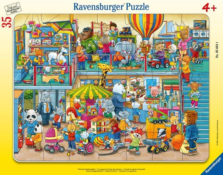 Ravensburger Frame Puzzle 35 pc Animal Toy Store 056644V