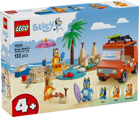 LEGO 4PLUS Bluey's Beach & Family Car Trip 11202L
