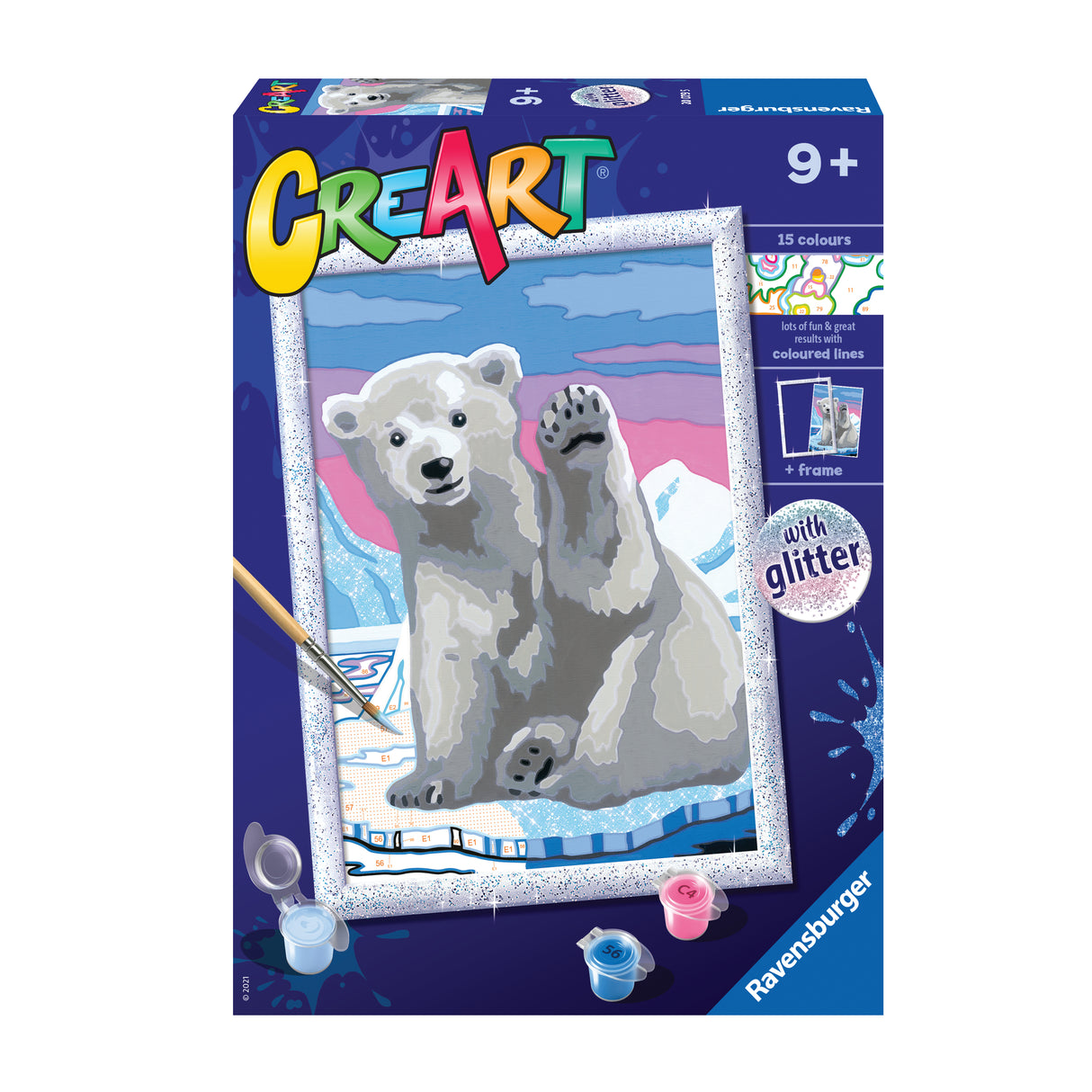 Ravensburger Paint by Numbers Polarbear Greeting 200795V