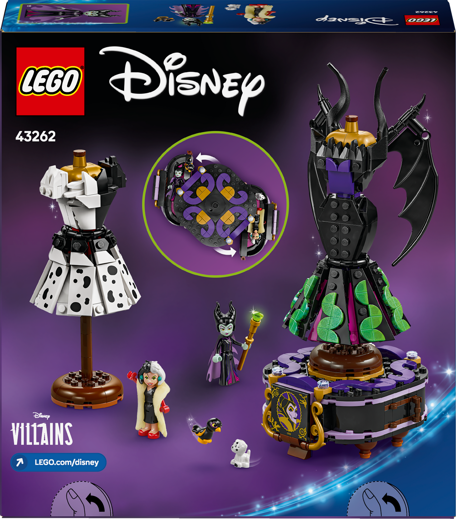 LEGO Disney Maleficent's and Cruella De Vil's Dresses 43262L