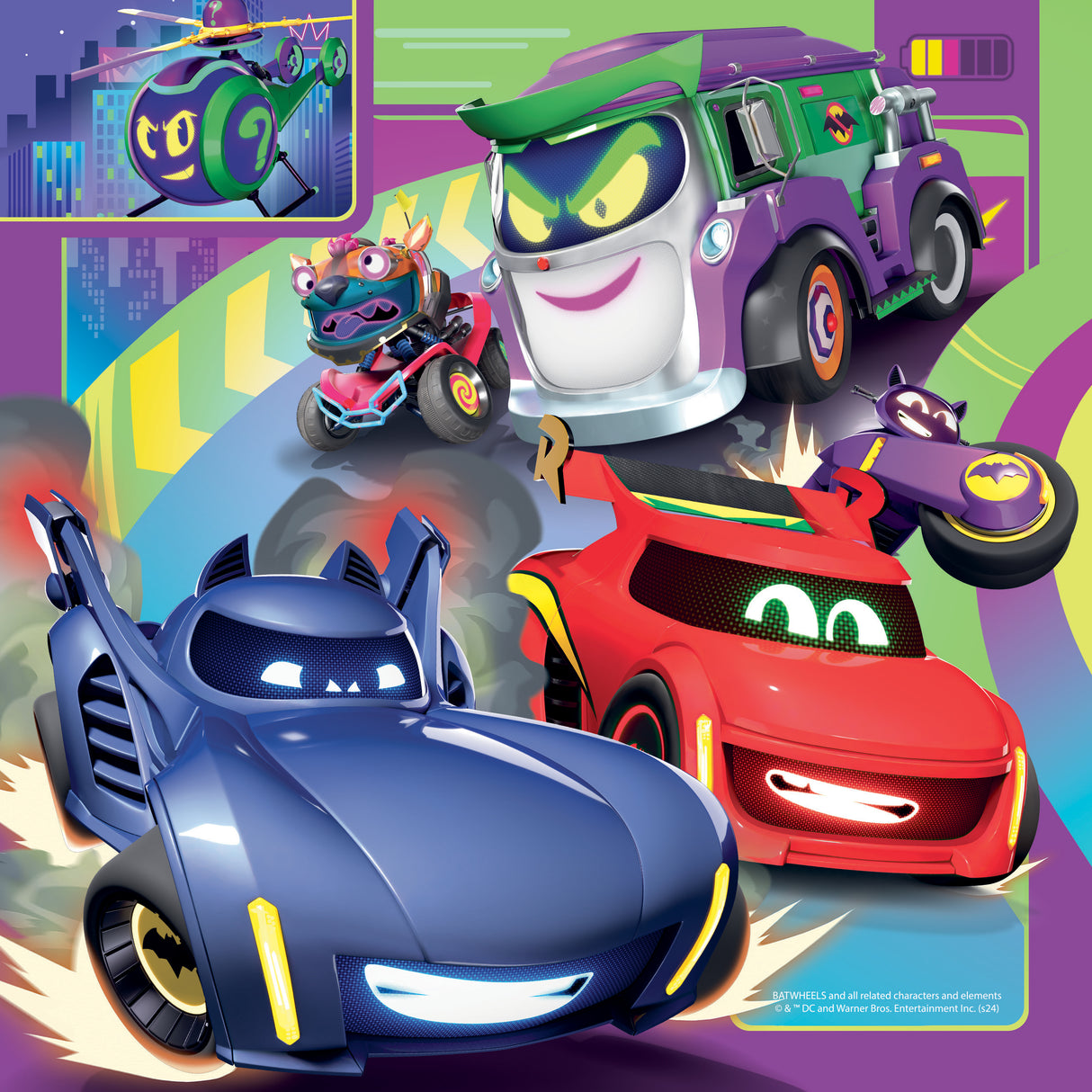Ravensburger puzzle 3x49 pc Batwheels Characters 12001056V