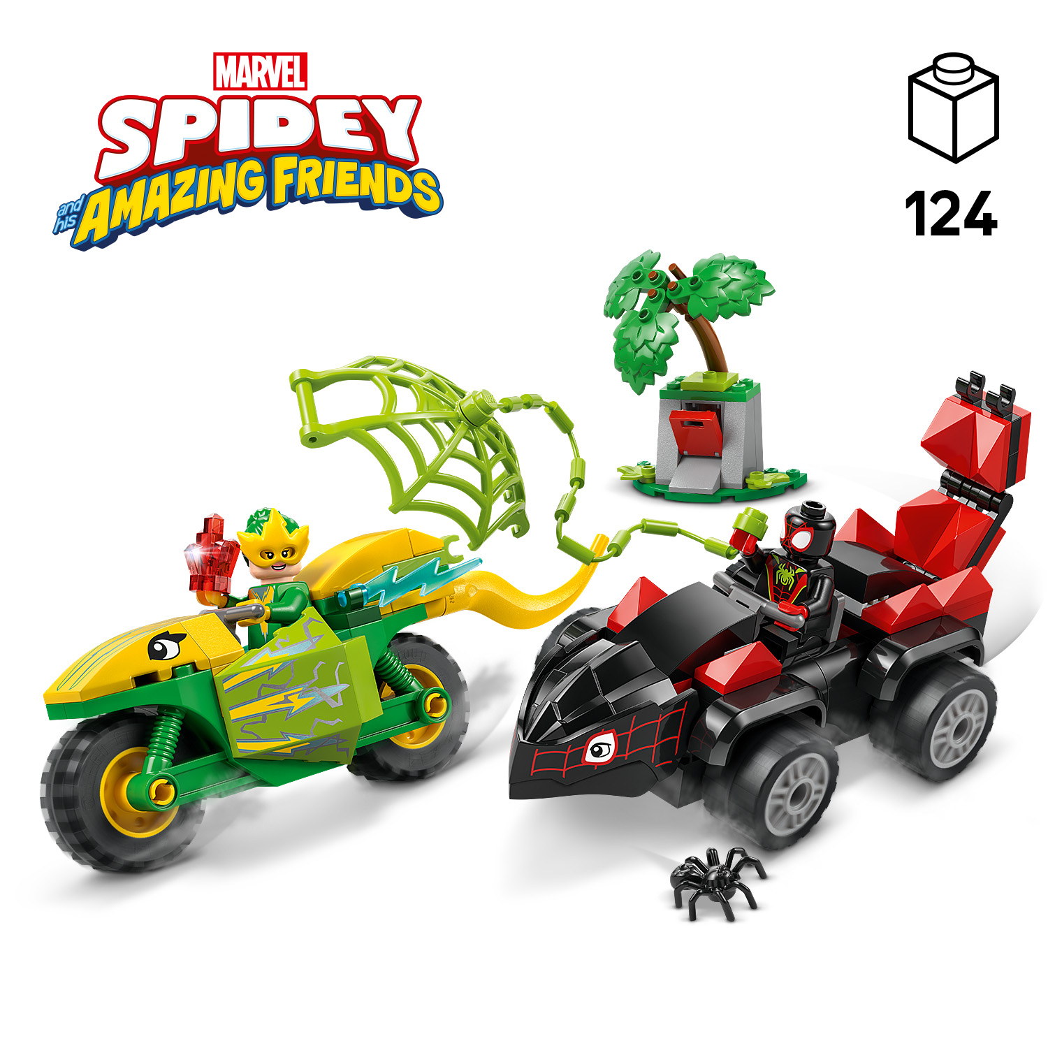 LEGO Spidey Spin and Electro Dinosaur Vehicle Chase 11198L