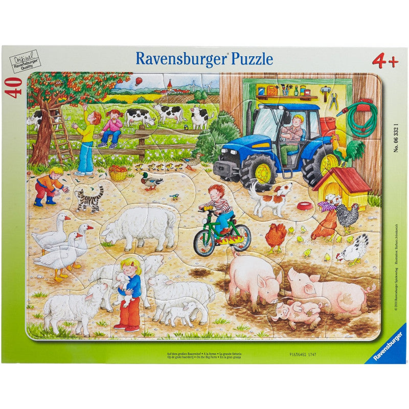 Ravensburger Frame Puzzle 40 pc In a big Farm 063321V