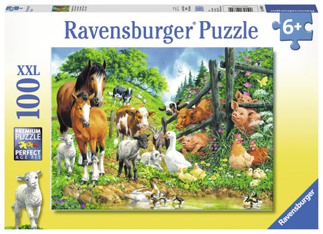 Ravensburger Puzzle 100 pc Animal Get Together 106899V