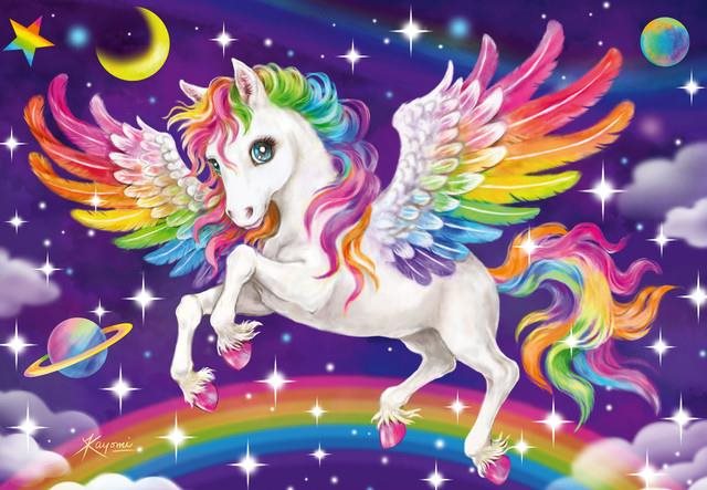 Ravensburger puzzle 2x24 pc Unicorn and Pegasus 056774V