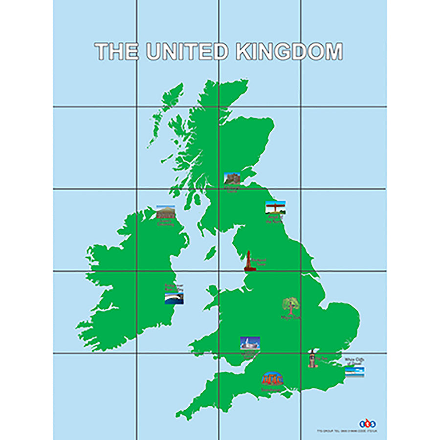 TTS Pro-Bot UK and Rep. of Ireland Map Mat ITS1UKB