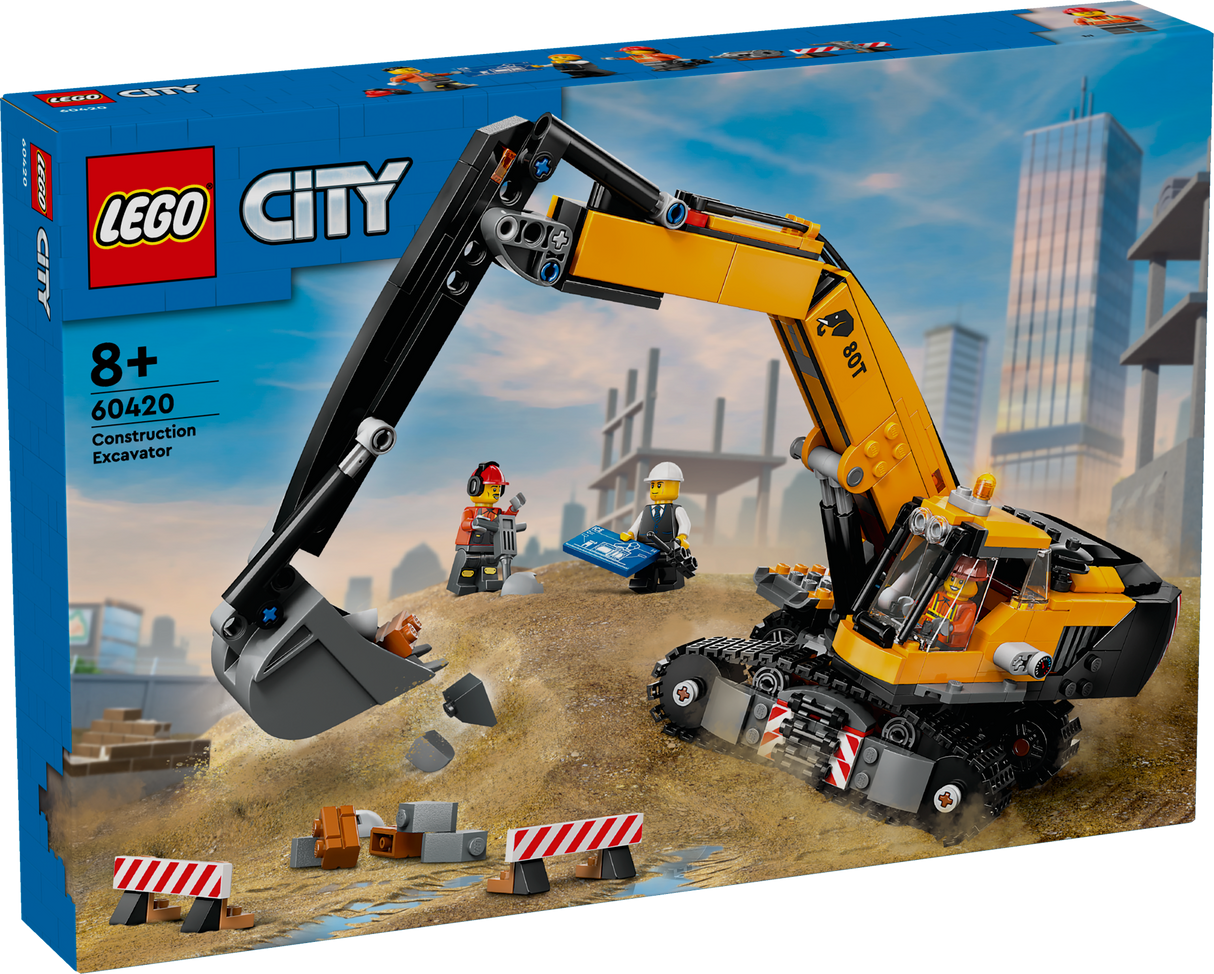 LEGO City Yellow Construction Excavator 60420L
